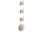 hansgrohe AXOR One Thermostatmodul 48723800 Unterputz, 3 Verbraucher, mit Hebelgriff, Edelstahl Finish
