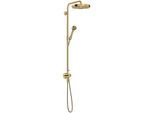 hansgrohe AXOR One Duschsystem mit Thermostat und Duschkopf 280 48796990 Unterputz-Fertigmontageset, 1 Strahlart , 12 l/min, polished gold optic