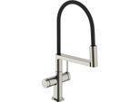 hansgrohe Talis Select M54 PowderSpray Spültisch-Einhebelmischer 72861800 3jet, Edelstahl Finish