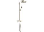 hansgrohe AXOR One Duschsystem mit Thermostat und Duschkopf 280 48794820 Unterputz, Fertigmontageset, 1 Strahlart, 13,2 l/min, brushed nickel