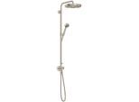 hansgrohe AXOR One Duschsystem mit Thermostat und Duschkopf 280 48797820 Unterputz-Fertigmontageset, 1 Strahlart wassersparend , EcoSmart, 8 l/min, brushed nickel