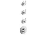hansgrohe AXOR One Thermostatmodul 48723000 Unterputz, 3 Verbraucher, mit Hebelgriff, chrom