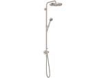 hansgrohe AXOR One Duschsystem mit Thermostat und Duschkopf 280 48797800 Unterputz-Fertigmontageset, 1 Strahlart wassersparend , EcoSmart, 8 l/min, Edelstahl Finish