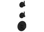 hansgrohe AXOR One Thermostatmodul 48722670 Unterputz, 2 Verbraucher, mit Hebelgriff, mattschwarz