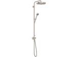 hansgrohe AXOR One Duschsystem mit Thermostat und Duschkopf 280 48796800 Unterputz, Fertigmontageset, 1 Strahlart , 12 l/min, Edelstahl Finish
