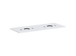 hansgrohe Xilesa E Konsole 54280700 1375x550mm, ohne Hahnloch, 2 Ausschnitte, mattweiß