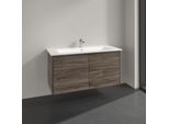 Villeroy & Boch Finero Waschtischunterschrank S00504RKR1 inklusive Waschtisch, Stone Oak, 4 Auszüge