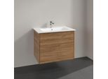 Villeroy & Boch Finero Waschtisch mit Unterschrank 80 cm S00502RHR1 Waschtisch-Set, 2 Auszüge, Kansas Oak