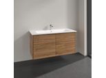 Villeroy & Boch Finero Waschtischunterschrank S00504RHR1 inklusive Waschtisch, Kansas Oak, 4 Auszüge