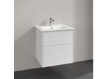 Villeroy & Boch Finero Waschtisch mit Unterschrank 60 cm S00500DHR1 Waschtisch-Set, 2 Auszüge, Glossy White