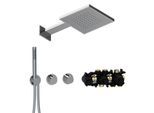 Herzbach MODUL7 Thermostat-Set T-TF2 70.703721.1.01 TWIN FLOW Chrom