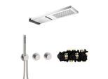 Herzbach MODUL7 Thermostat-Set T-MU2 70.703711.1.09 537x165mm Multi 2 Edelstahl