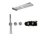Herzbach MODUL7 Thermostat-Set T-MU2 70.703711.1.01 537x165mm Multi 2 Chrom
