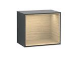 Villeroy und Boch Finion Regalmodul FD10PCHG 41,8x35,6x27cm, Regal Oak Veneer, Midnight Blue Matt Lacquer