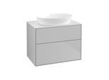 Villeroy und Boch Finion Waschtischunterschrank F99100GJ 80x60,3cm, Abdeckplatte white matt, Light grey matt