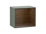 Villeroy und Boch Finion Regalmodul FD10GNGM 41,8x35,6x27cm, Regal Walnut Veneer, Olive Matt Lacquer