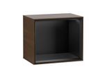 Villeroy und Boch Finion Regalmodul FD10PDGN 41,8x35,6x27cm, Regal Black Matt, Walnut veneer