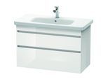 Duravit DuraStyle Waschtisch-Unterschrank DS648202218 93 x 44,8 cm, weiß hochglanz/weiß matt, 2 Schubkästen, wandhängend
