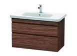 Duravit DuraStyle Waschtisch-Unterschrank DS648202121 93 x 44,8 cm, nussbaum dunkel, 2 Schubkästen, wandhängend