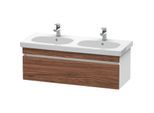 Duravit DuraStyle Waschtisch-Unterschrank DS638602118 115 x 45,3 cm, nussbaum dunkel/weiß matt, 1 Auszug, wandhängend