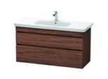 Duravit DuraStyle Waschtisch-Unterschrank DS649502121 113 x 44,8 cm, nussbaum dunkel, 2 Schubkästen, wandhängend