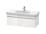 Duravit DuraStyle Waschtisch-Unterschrank DS638502218 100 x 45,3 cm, weiß hochglanz/weiß matt, 1 Auszug, wandhängend