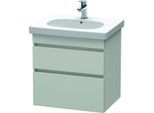 Duravit DuraStyle Waschtisch-Unterschrank DS648300707 60 x 45,3 cm, betongrau matt, 2 Schubkästen, wandhängend