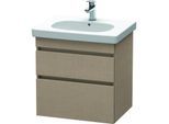 Duravit DuraStyle Waschtisch-Unterschrank DS648307575 60 x 45,3 cm, leinen, 2 Schubkästen, wandhängend