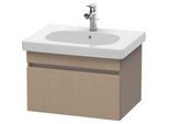 Duravit DuraStyle Waschtisch-Unterschrank DS638307543 60 x 45,3 cm, leinen/basalt matt, 1 Auszug, wandhängend