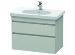 Duravit DuraStyle Waschtisch-Unterschrank DS648400707 80 x 45,3 cm, betongrau matt, 2 Schubkästen, wandhängend