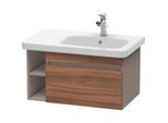 Duravit DuraStyle Waschtisch-Unterschrank DS639307943 73 x 44,8 cm, Becken rechts, nussbaum natur/basalt matt, 1 Auszug