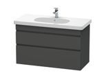 Duravit DuraStyle Waschtisch-Unterschrank DS648504949 100 x 45,3 cm, graphit matt, 2 Schubkästen, wandhängend