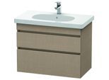 Duravit DuraStyle Waschtisch-Unterschrank DS648407575 80 x 45,3 cm, leinen, 2 Schubkästen, wandhängend