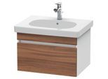 Duravit DuraStyle Waschtisch-Unterschrank DS638307918 60 x 45,3 cm, nussbaum natur/weiß matt, 1 Auszug, wandhängend