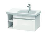 Duravit DuraStyle Waschtisch-Unterschrank DS639302218 73 x 44,8 cm, Becken rechts, weiß hochglanz/weiß matt, 1 Auszug