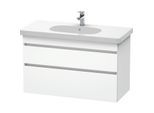 Duravit DuraStyle Waschtisch-Unterschrank DS648501818 100 x 45,3 cm, weiß matt, 2 Schubkästen, wandhängend