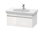 Duravit DuraStyle Waschtisch-Unterschrank DS638402218 80 x 45,3 cm, weiß hochglanz/weiß matt, 1 Auszug, wandhängend