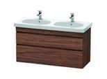 Duravit DuraStyle Waschtisch-Unterschrank DS648602121 115 x 45,3 cm, nussbaum dunkel, 2 Schubkästen, wandhängend