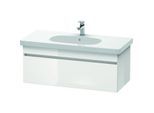 Duravit DuraStyle Waschtisch-Unterschrank DS638502243 100 x 45,3 cm, weiß hochglanz/basalt matt, 1 Auszug, wandhängend