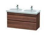 Duravit DuraStyle Waschtisch-Unterschrank DS648607979 115 x 45,3 cm, nussbaum natur, 2 Schubkästen, wandhängend