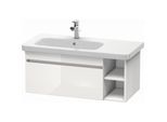 Duravit DuraStyle Waschtisch-Unterschrank DS639702143 93 x 44,8 cm, Becken links, nussbaum dunkel/basalt matt, 1 Auszug