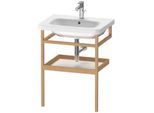 Duravit DuraStyle Handtuchhalter DS988102276 59 x 44 cm, weiß hochglanz/Eiche massiv, mit Ablage