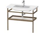 Duravit DuraStyle Handtuchhalter DS988302277 94 x 44 cm, weiß hochglanz/amerikanisch Nussbaum, mit Ablage