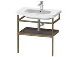 Duravit DuraStyle Handtuchhalter DS988204977 74 x 44 cm, graphit matt/amerikanisch Nussbaum, mit Ablage