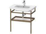 Duravit DuraStyle Handtuchhalter DS988202277 74 x 44 cm, weiß hochglanz/amerikanisch Nussbaum, mit Ablage
