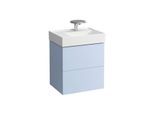 LAUFEN Kartell Waschtisch-Unterschrank H4075680336451 60x58x45cm, 2 Schubladen, graublau