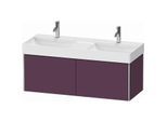 Duravit XSquare Waschtisch-Unterschrank XS406409494 118,4x39,7x46cm, 2 Auszüge, Aubergine seidenmatt