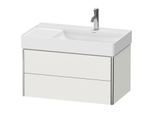 Duravit XSquare Waschtisch-Unterschrank XS416903939 78,4x39,7x46cm, 2 Schubkästen, Nordic weiß seidenmatt