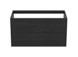Ideal Standard Conca Waschtisch-Unterschrank T4357Y4 ohne Waschtisch-Platte, 2 Auszüge, 100x50,5x54 cm, Eiche geflammt Furnier