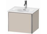 Duravit XSquare Waschtisch-Unterschrank XS422109191 51x39,7x41,8cm, 1 Auszug, Taupe